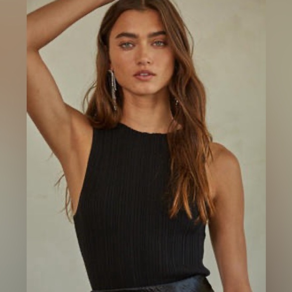 By Together My Way Out Tank in Black